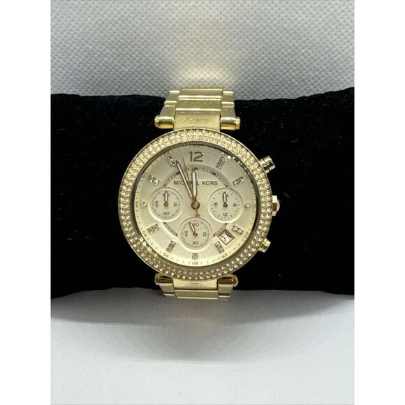 Michael Kors Parker MK5354 Women's Gold Stainless Steel Analog Dial Watch JNA374 - Picture 1 of 11